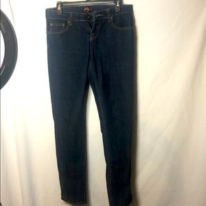 Forever 21-dark blue skinny jeans